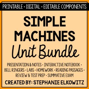 Simple Machines Unit Bundle