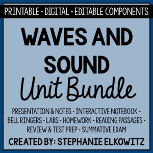 Waves and Sound Unit Bundle