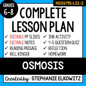 MS-LS1-2 Osmosis Lesson