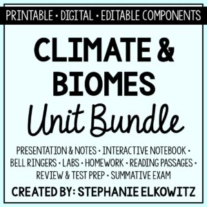 Climate and Biomes Unit Bundle