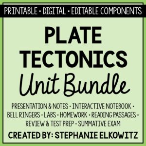 Plate Tectonics Unit Bundle