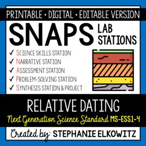 MS-ESS1-4 Relative Dating Lab