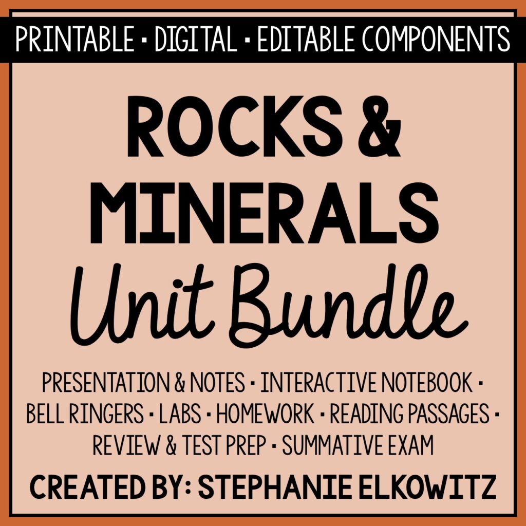 Rocks And Minerals Unit Bundle | Stephanie Elkowitz