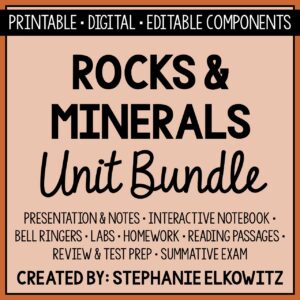 Rocks and Minerals Unit Bundle