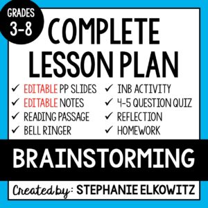 3-5-ETS1-2 & MS-ETS1-2 Brainstorming Lesson