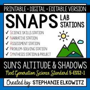 5-ESS1-2 Shadow and Day Length Patterns Lab