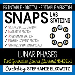 MS-ESS1-1 Lunar Phases Lab