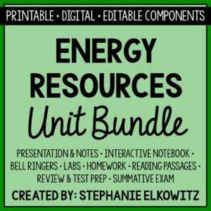 Energy Resources Unit Bundle