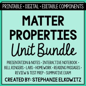 Matter Properties Unit Bundle
