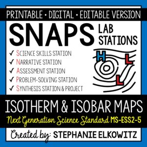 MS-ESS2-5 Isotherm and Isobar Maps Lab