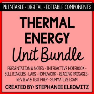 Thermal Energy and Heat Unit