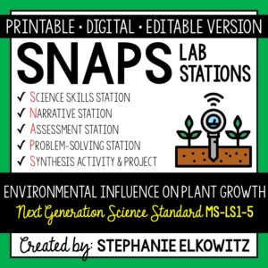 MS-LS1-5 Environmental Influence on Plant Growth Lab