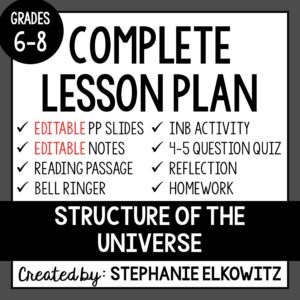 Structure of the Universe Lesson