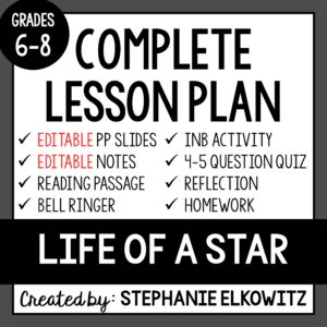 Life of a Star Lesson