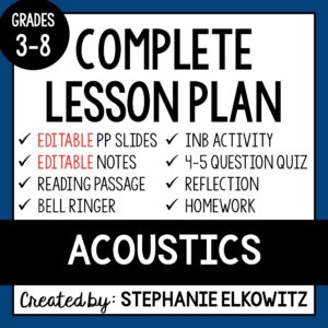 Acoustics Lesson