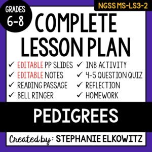 MS-LS3-2 Pedigrees Lesson