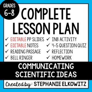 Communicating Scientific Ideas Lesson