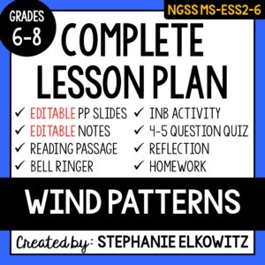 MS-ESS2-6 Wind Patterns Lesson
