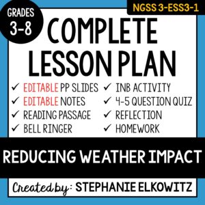 3-ESS3-1 Reducing Weather Impact Lesson