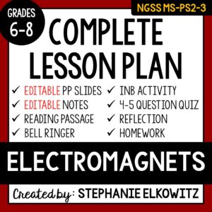 MS-PS2-3 Electromagnets Lesson