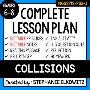 MS-PS2-1 Collisions and Forces Lesson