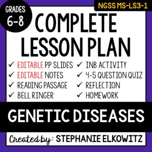 MS-LS3-1 Genetic Diseases Lesson