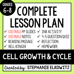 Cell Growth and Cycle Lesson