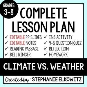 Climate vs. Weather Lesson