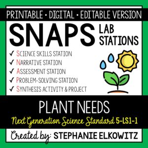 5-LS1-1 Plant Needs Lab