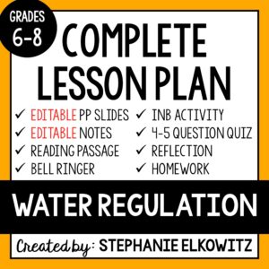 Water Regulation (Stomata) Lesson