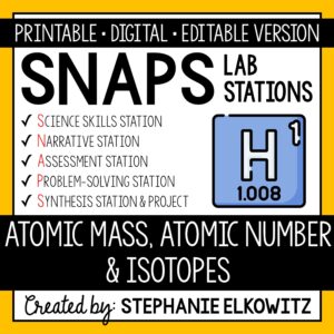 Atomic Mass, Atomic Number and Isotopes Lab