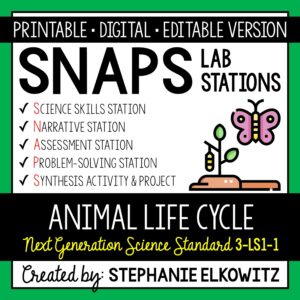 3-LS1-1 Animal Life Cycle Lab