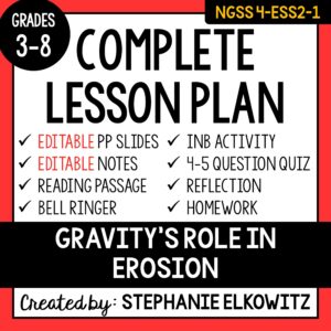 4-ESS2-1 Gravity’s Role in Erosion Lesson