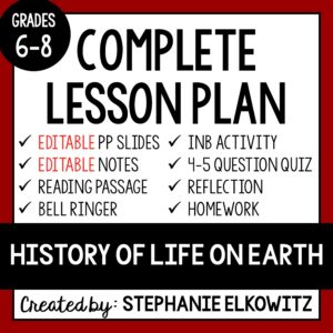 History of Life on Earth Lesson