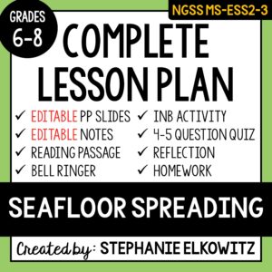 MS-ESS2-3 Seafloor Spreading Lesson