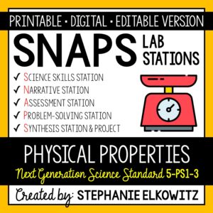 5-PS1-3 Physical Properties of Matter Lab