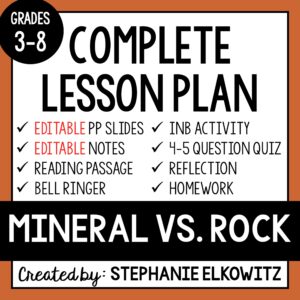 Minerals vs. Rocks Lesson