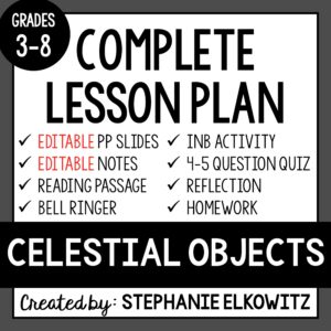 Celestial Objects Lesson