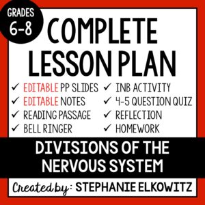 Divisions of the Nervous System Lesson