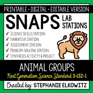 3-LS2-1 Animal Groups Lab