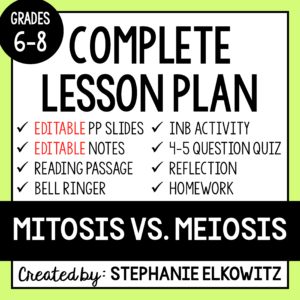 Mitosis vs. Meiosis Lesson