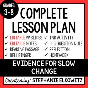 Evidence for Slow Change Lesson