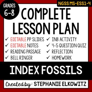 MS-ESS1-4 Index Fossils Lesson