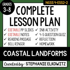 4-ESS2-2 Coastal Landforms Lesson