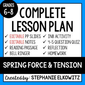 Spring Force and Tension Lesson