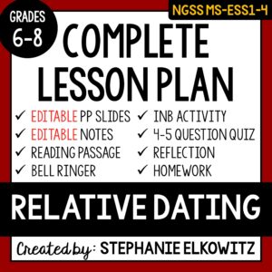 MS-ESS1-4 Relative Dating Lesson