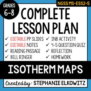 MS-ESS2-5 Isotherm Maps Lesson