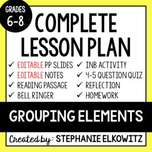 Grouping Elements Lesson